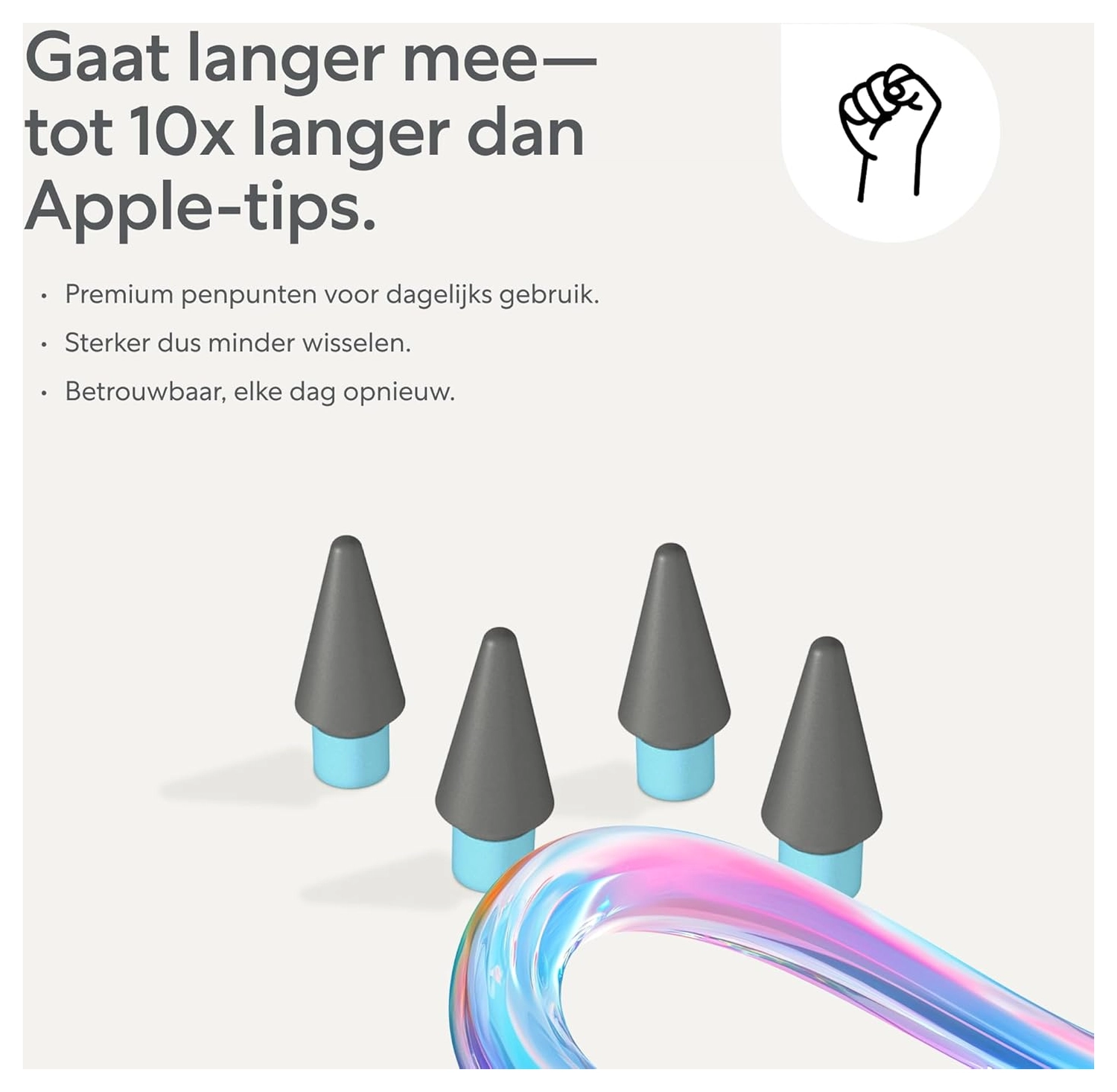 Paperlike Pencil Tips voor Apple Pencils en Logitech Crayon (4-Pack) afbeelding 4
