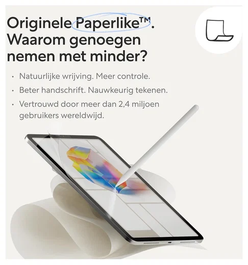Paperlike Screen Protector 3 iPad 10.2 (2019-2021) Display Folie (2-Pack) afbeelding 3
