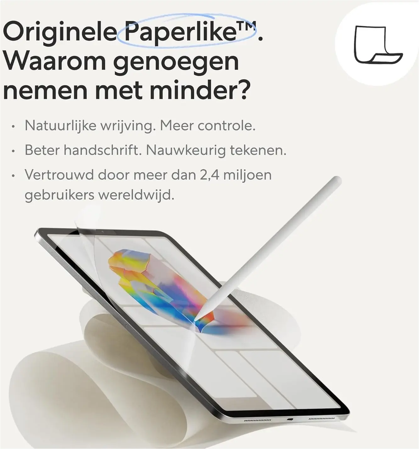 Paperlike Screen Protector 3 iPad Air 11 (2024/2025/2026) Display Folie (2-Pack) afbeelding 4