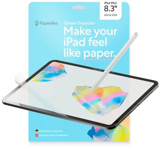 Paperlike Screen Protector 3 iPad Mini 7 / 6 Display Folie (2-Pack) afbeelding 1