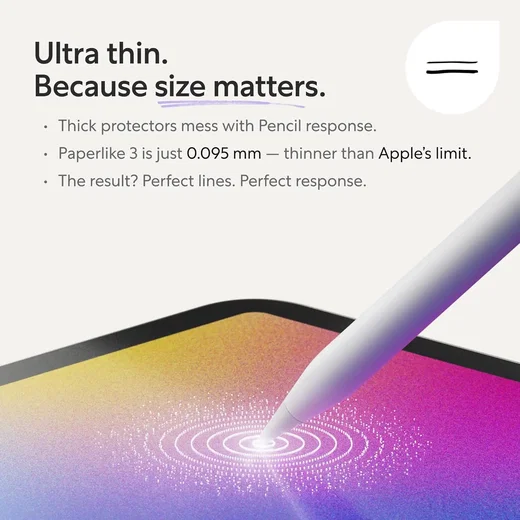 Paperlike Screen Protector 3 iPad Mini 7 / 6 Display Folie (2-Pack) afbeelding 5