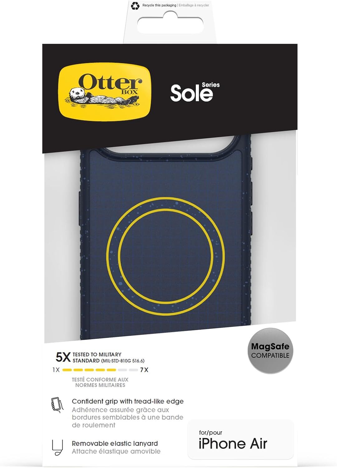 OtterBox Sole Series MagSafe Apple iPhone Air Hoesje met Draaglus Blauw afbeelding 5
