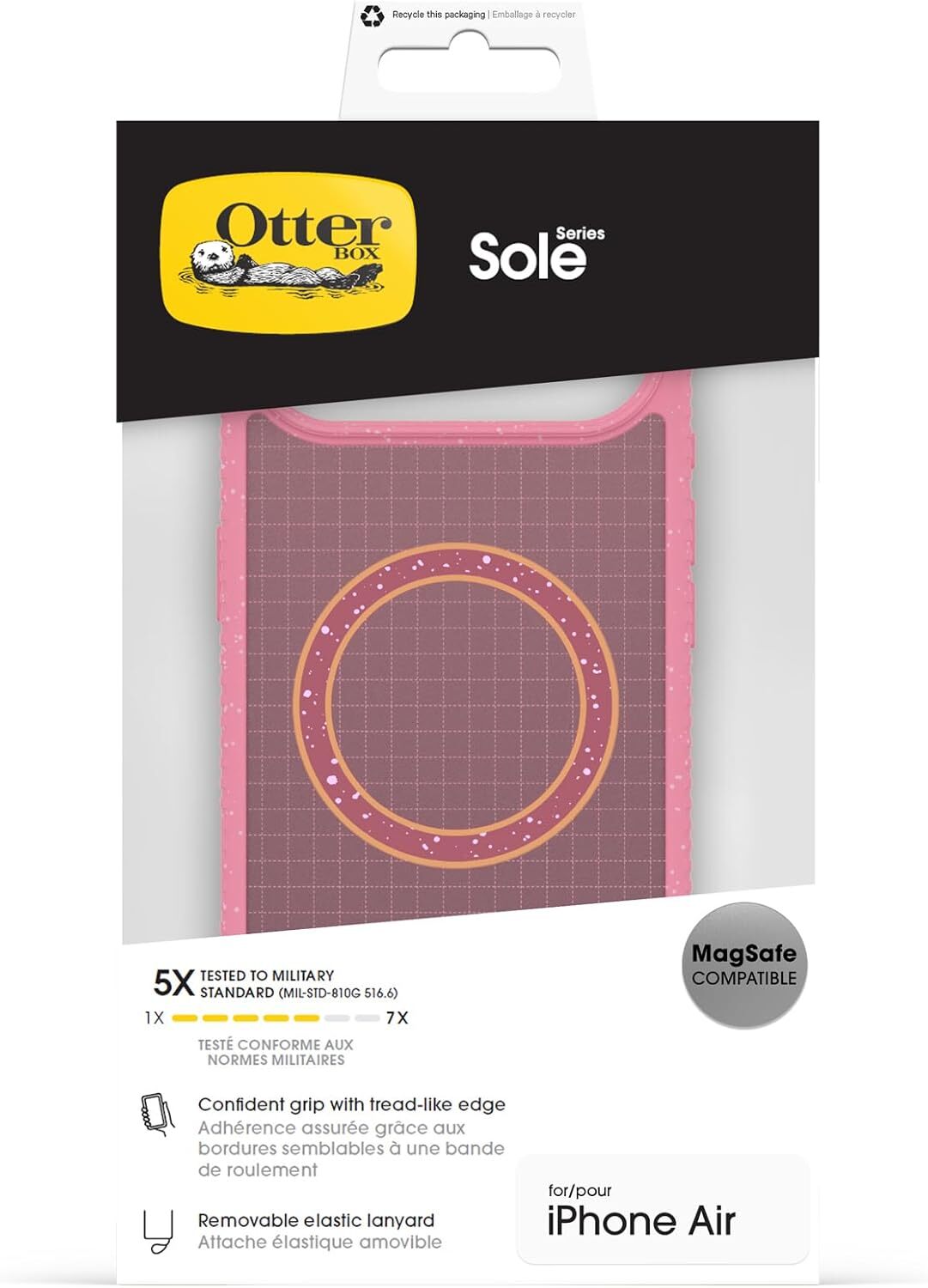 OtterBox Sole Series MagSafe Apple iPhone Air Hoesje met Draaglus Roze afbeelding 7