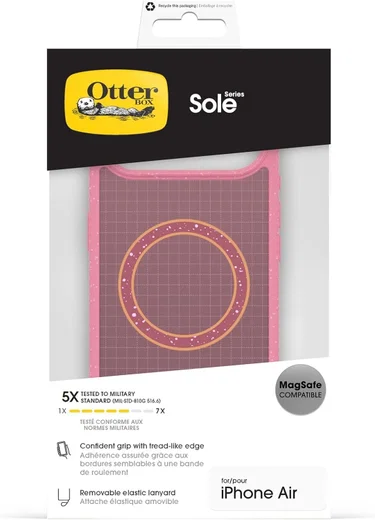 OtterBox Sole Series MagSafe Apple iPhone Air Hoesje met Draaglus Roze afbeelding 7