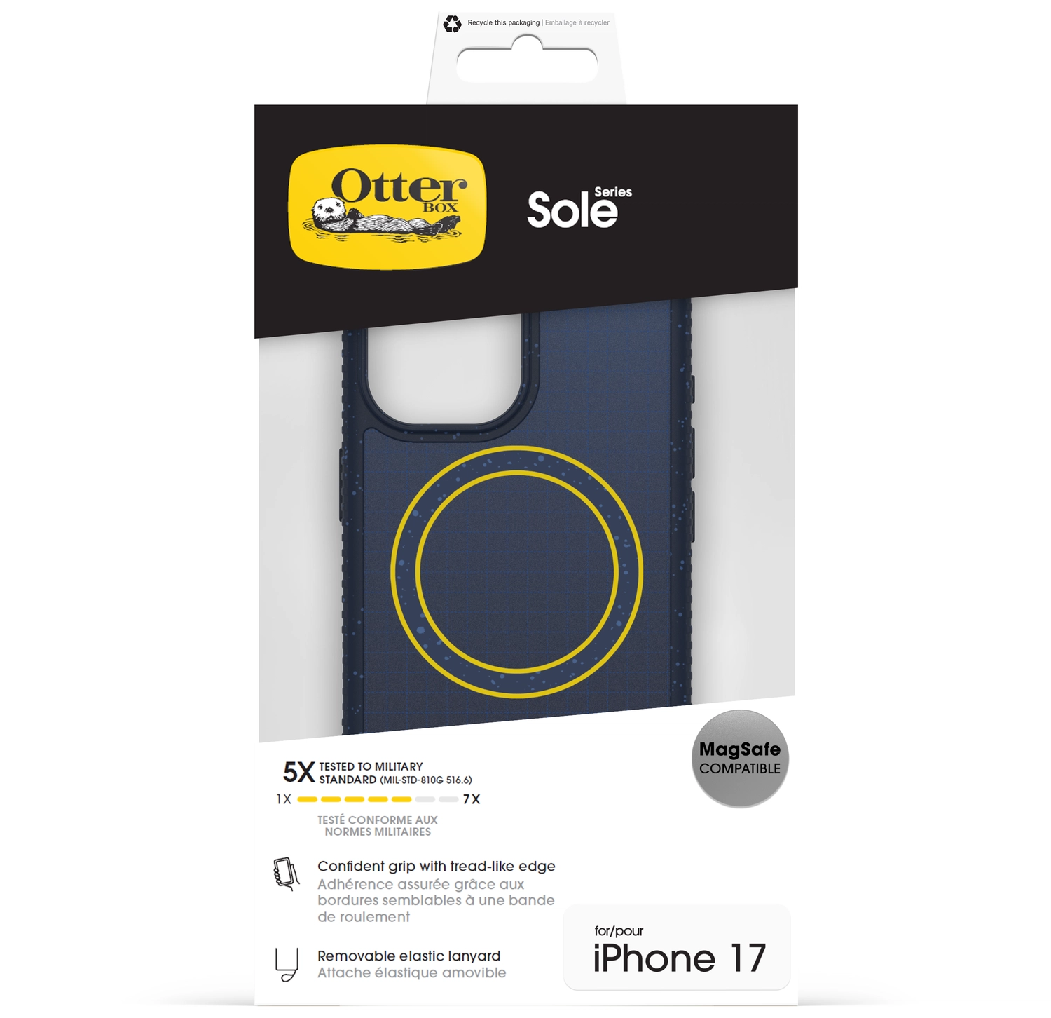 OtterBox Sole Series MagSafe Apple iPhone 17 Hoesje met Draaglus Blauw afbeelding 7