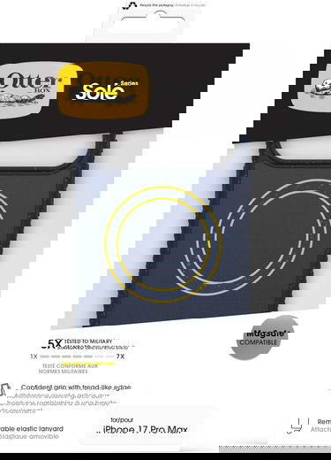 OtterBox Sole Series MagSafe Apple iPhone 17 Pro Max Hoesje met Draaglus Blauw afbeelding 7