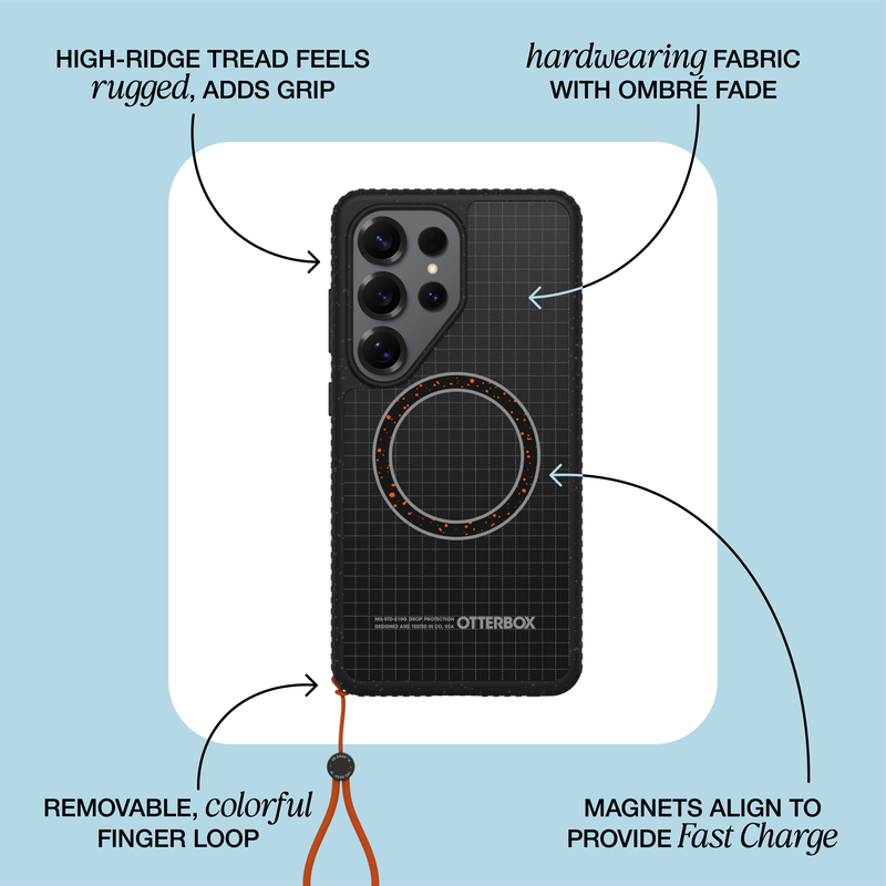 OtterBox Sole Series Samsung Galaxy S26 Magnetic Hoesje met Draaglus Zwart afbeelding 3