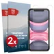 Rosso Apple iPhone 11 9H Tempered Glass Screen Protector - Duo Pack