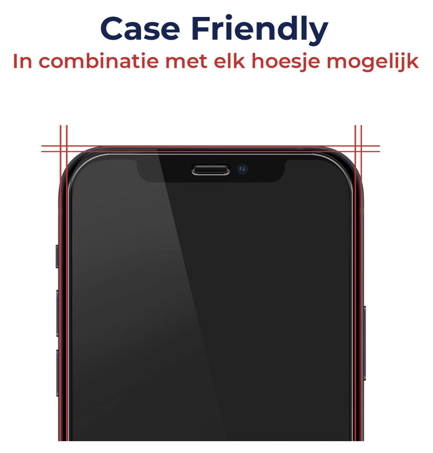 Rosso Apple iPhone 12 / 12 Pro 9H Tempered Glass Screen Protector - Duo Pack afbeelding 4