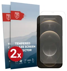 Rosso Apple iPhone 12 Pro Max 9H Tempered Glass Screen Protector - Duo Pack afbeelding