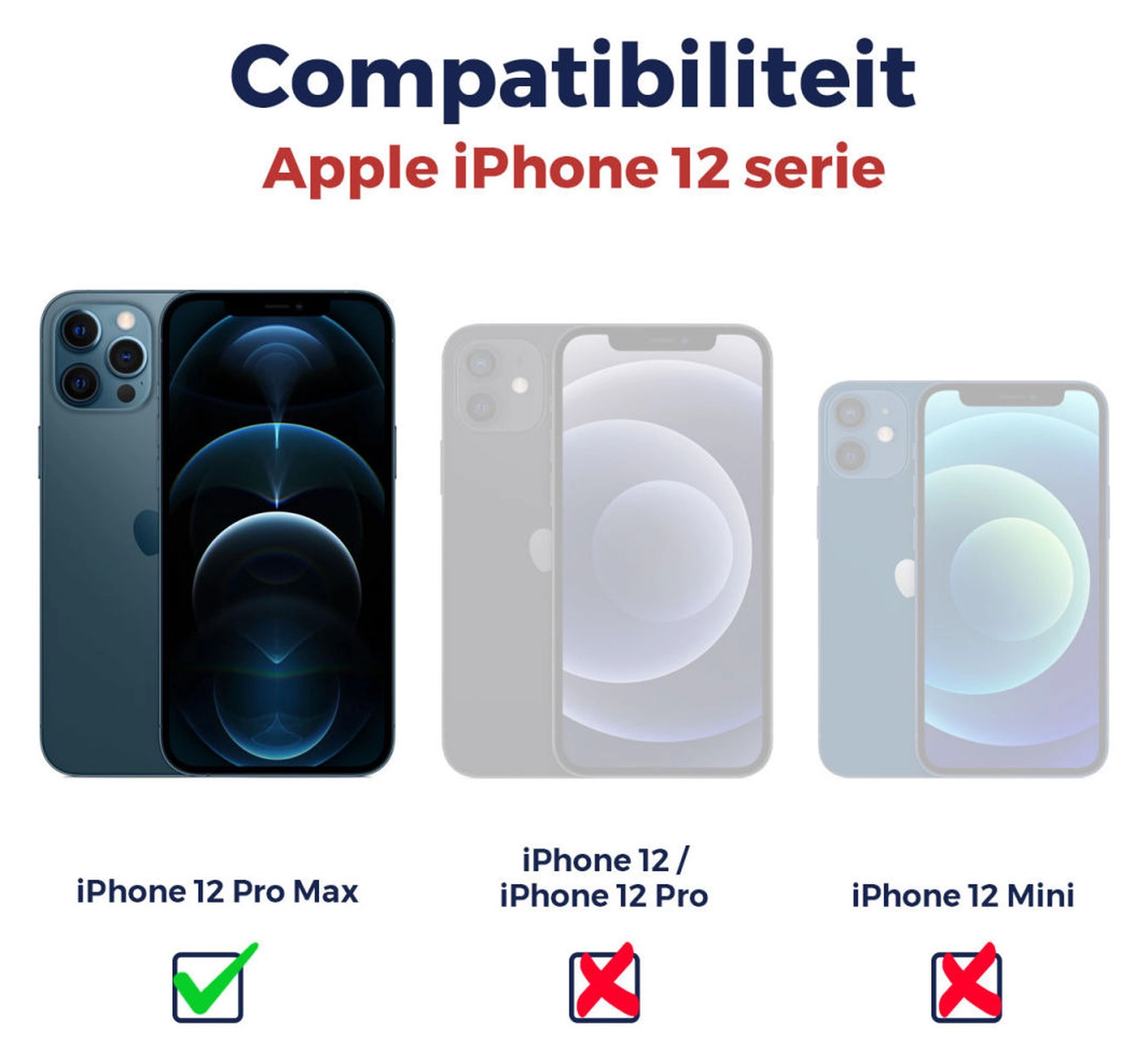Rosso Apple iPhone 12 Pro Max 9H Tempered Glass Screen Protector - Duo Pack afbeelding 9
