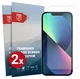 Rosso Apple iPhone 13 / 13 Pro 9H Tempered Glass Screen Protector - Duo Pack