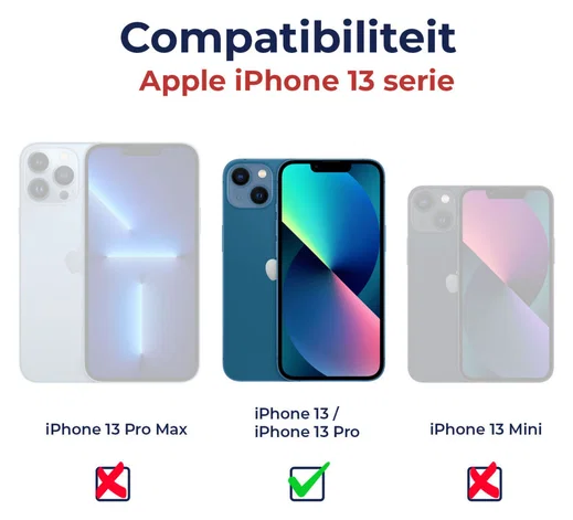 Rosso Apple iPhone 13 / 13 Pro 9H Tempered Glass Screen Protector - Duo Pack afbeelding 8
