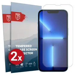 Rosso Apple iPhone 13 Pro Max 9H Tempered Glass Screen Protector - Duo Pack afbeelding