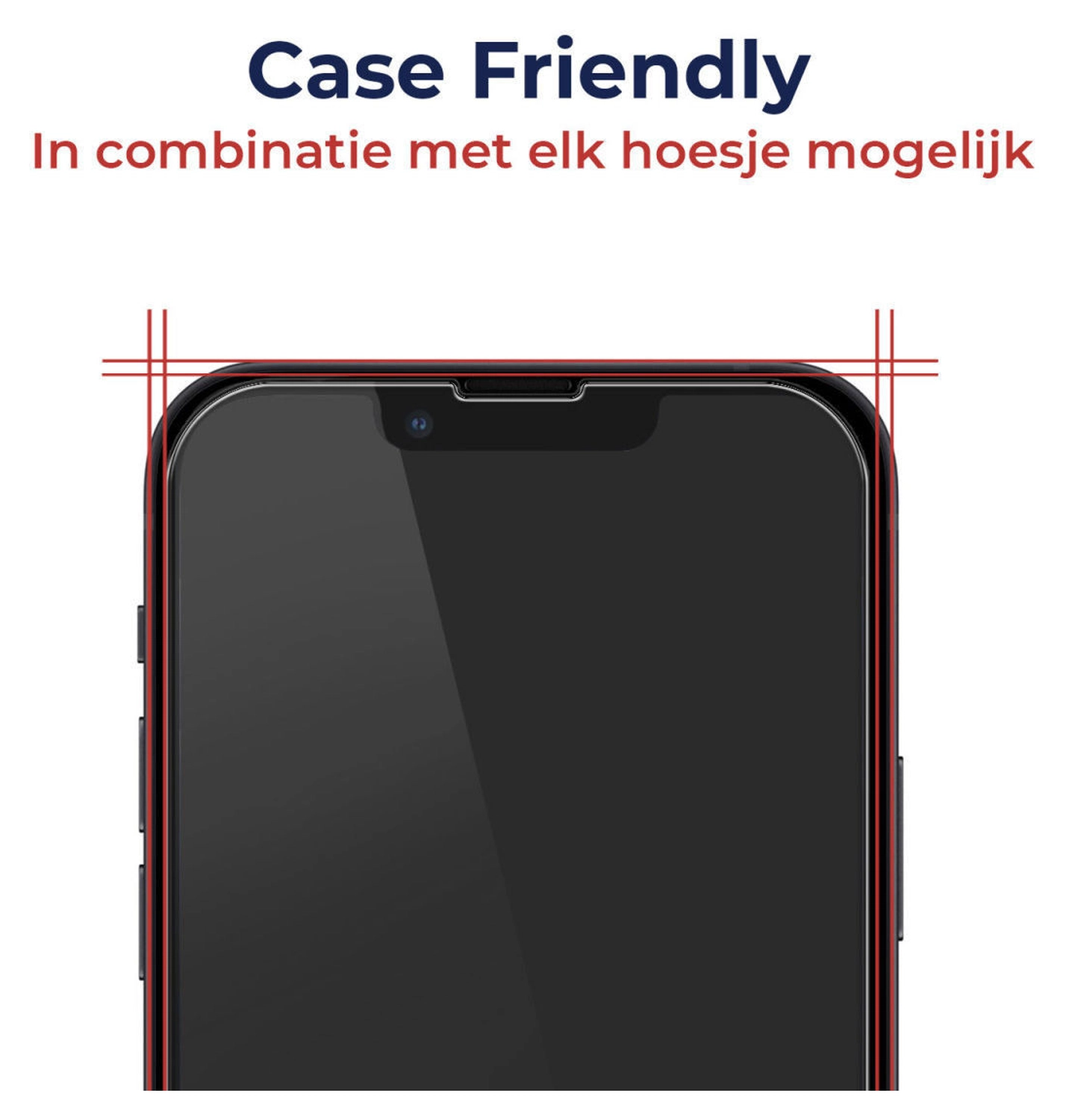Rosso Apple iPhone 14 9H Tempered Glass Screen Protector - Duo Pack afbeelding 4