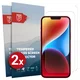 Rosso Apple iPhone 14 Plus 9H Tempered Glass Screen Protector - Duo Pack