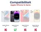 Rosso Apple iPhone 14 Pro 9H Tempered Glass Screen Protector - Duo Pack afbeelding 9