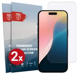 Rosso Apple iPhone 16 Plus 9H Tempered Glass Screen Protector - Duo Pack afbeelding