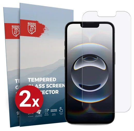 Rosso Apple iPhone 17e / 16e 9H Tempered Glass Screen Protector - Duo Pack afbeelding 1