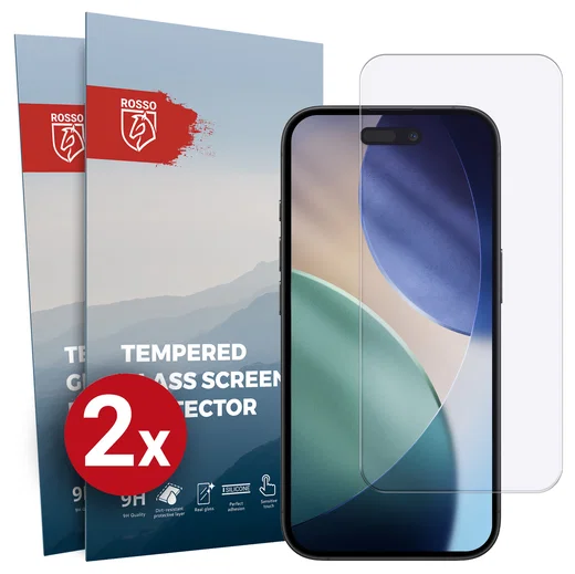 Rosso Apple iPhone Air 9H Tempered Glass Screen Protector - Duo Pack afbeelding 1