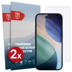 Rosso Apple iPhone Air 9H Tempered Glass Screen Protector - Duo Pack afbeelding
