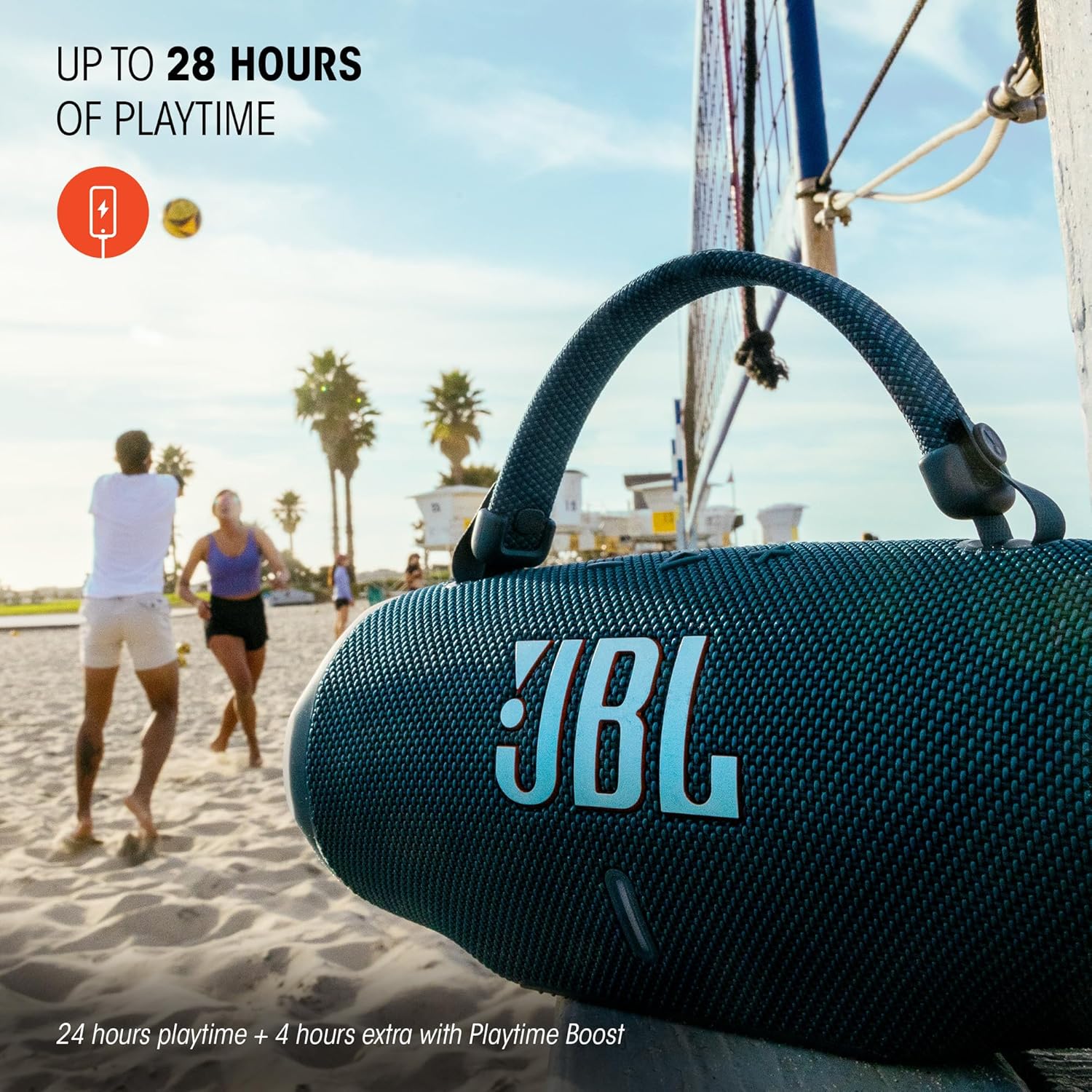 JBL Charge 6 Draadloze Bluetooth Speaker met Ingebouwde Powerbank Wit afbeelding 4