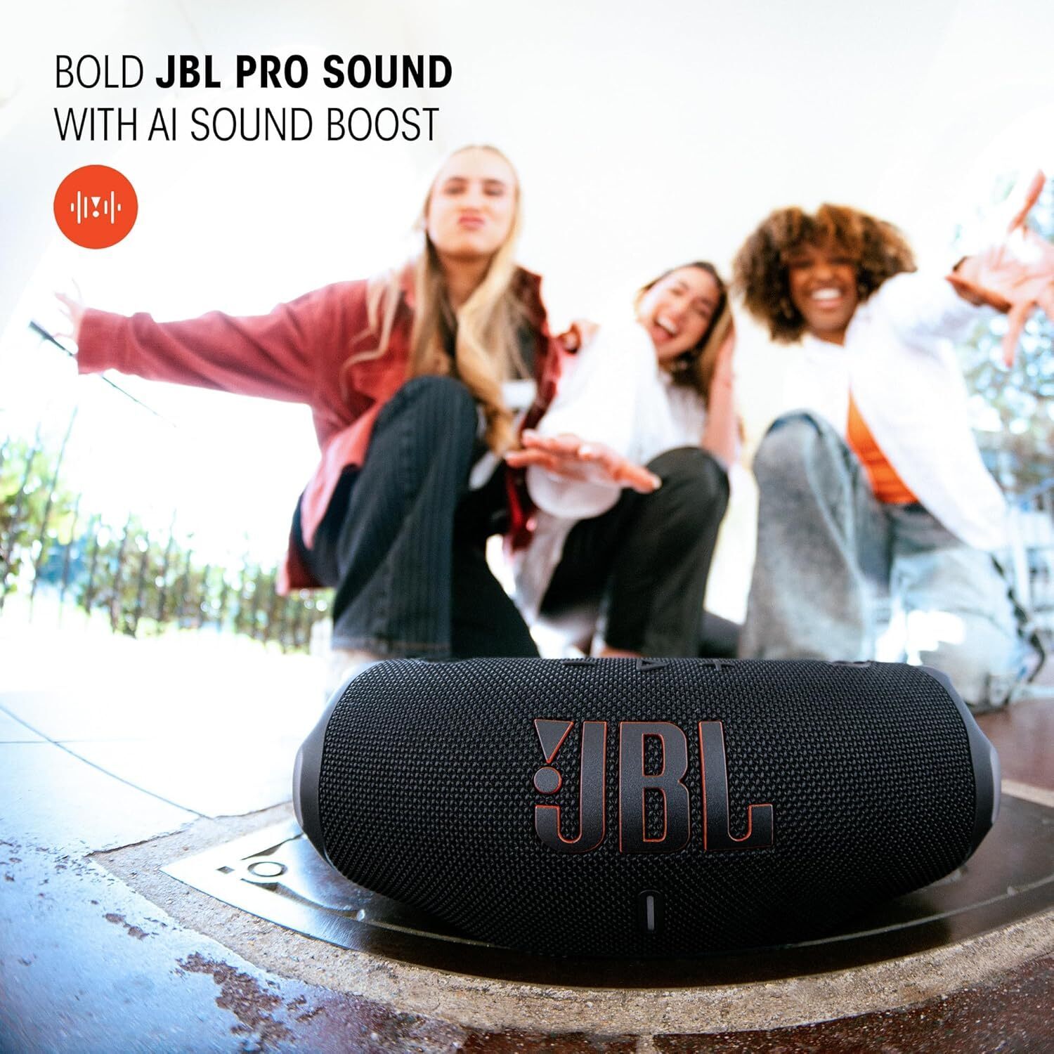 JBL Charge 6 Draadloze Bluetooth Speaker met Ingebouwde Powerbank Wit afbeelding 5