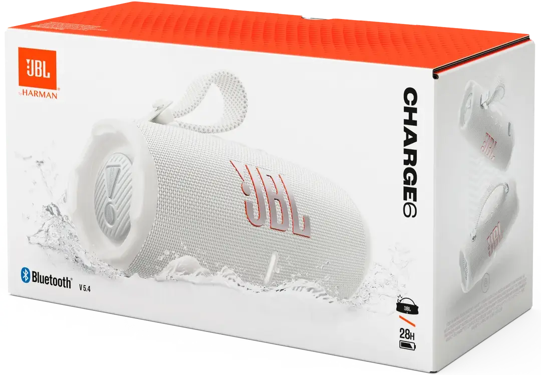 JBL Charge 6 Draadloze Bluetooth Speaker met Ingebouwde Powerbank Wit afbeelding 16