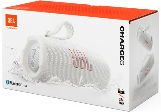 JBL Charge 6 Draadloze Bluetooth Speaker met Ingebouwde Powerbank Wit afbeelding 16