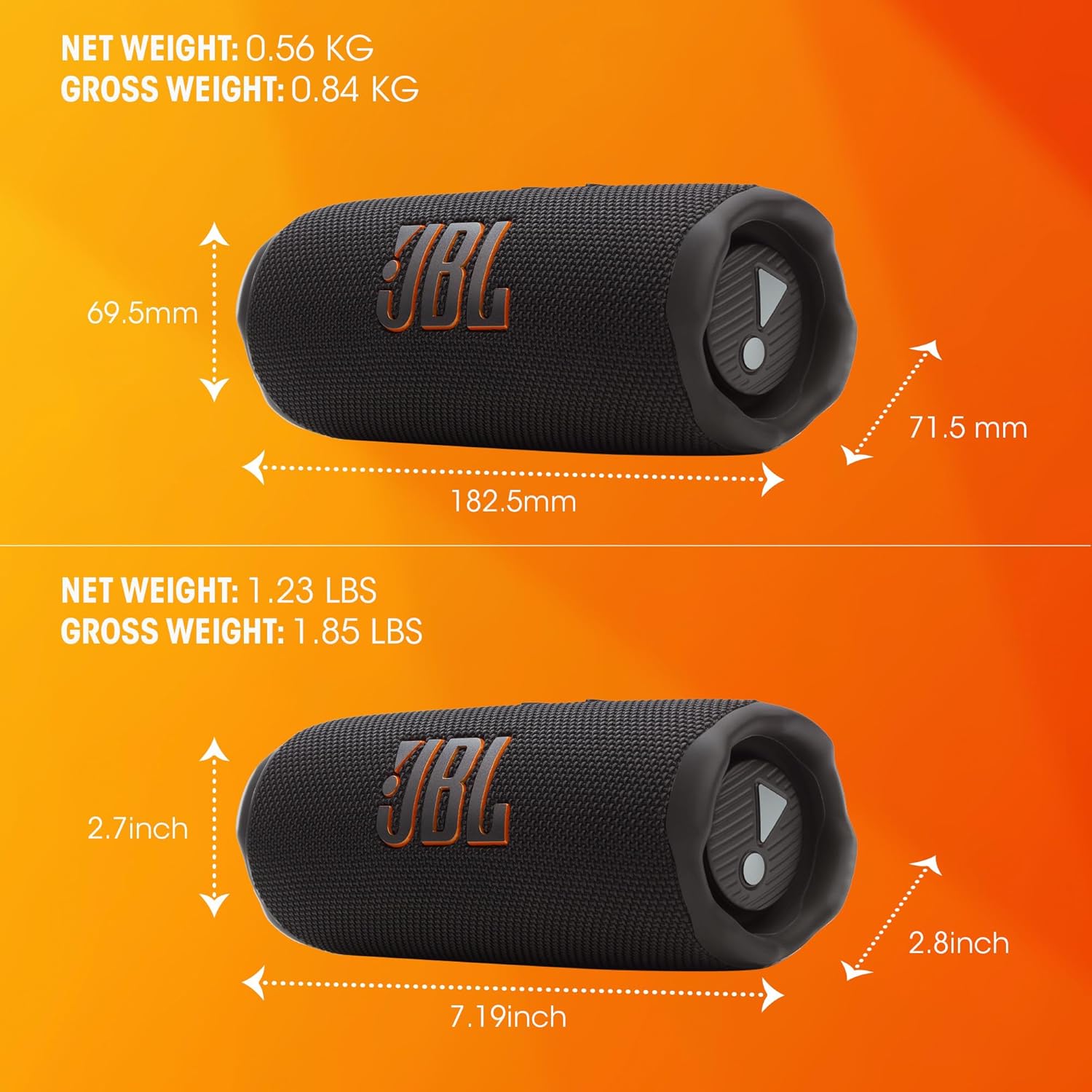 JBL Flip 7 Draadloze Draagbare Bluetooth Speaker met IP68 Rood afbeelding 9