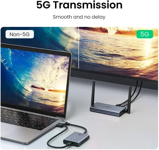 UGREEN CM506 Draadloze HDMI Extender 1080p met 50m Bereik Grijs afbeelding 4
