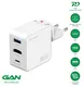 4smarts 65W GaN Flex 3-in-1 Oplader en Hub met HDMI Ingang 4K / 60Hz Wit afbeelding 2