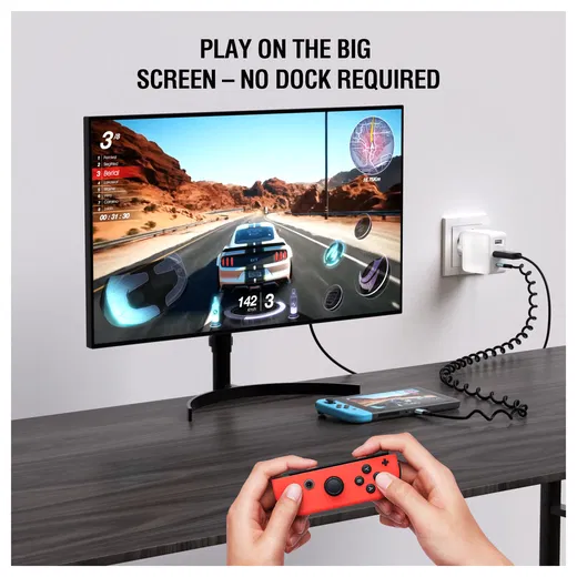 4smarts 65W GaN Flex 3-in-1 Oplader en Hub met HDMI Ingang 4K / 60Hz Wit afbeelding 3