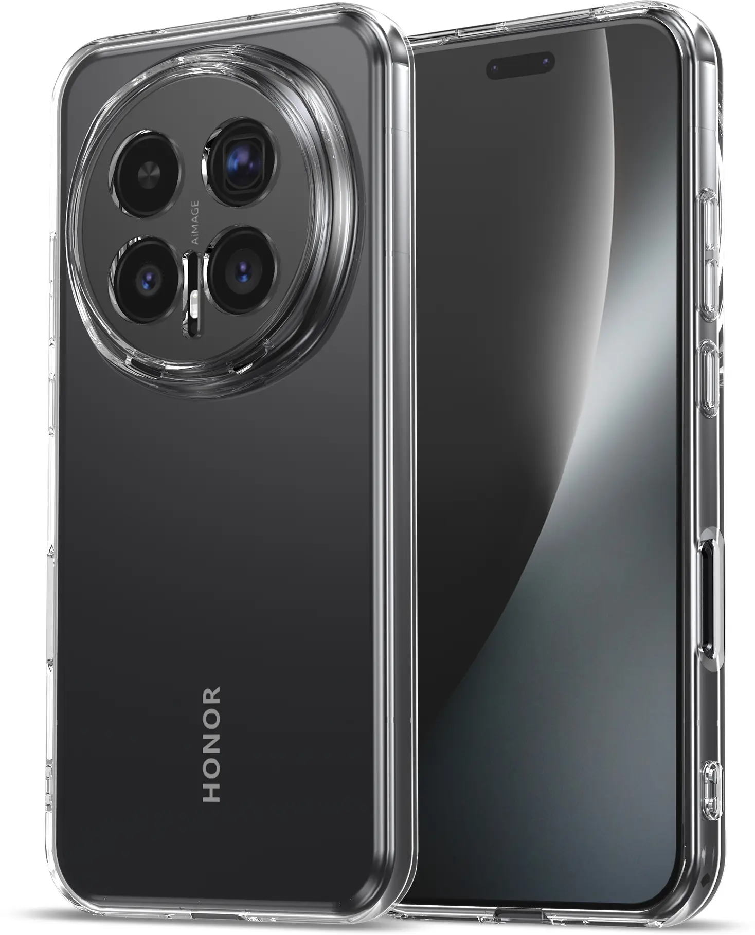 Honor Magic 8 Pro Hoesje Dun TPU Back Cover Transparant afbeelding 2