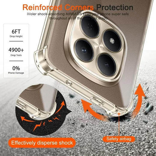 Xiaomi Poco M8 Pro Hoesje Schokbestendig en Dun TPU Back Cover Transparant afbeelding 8