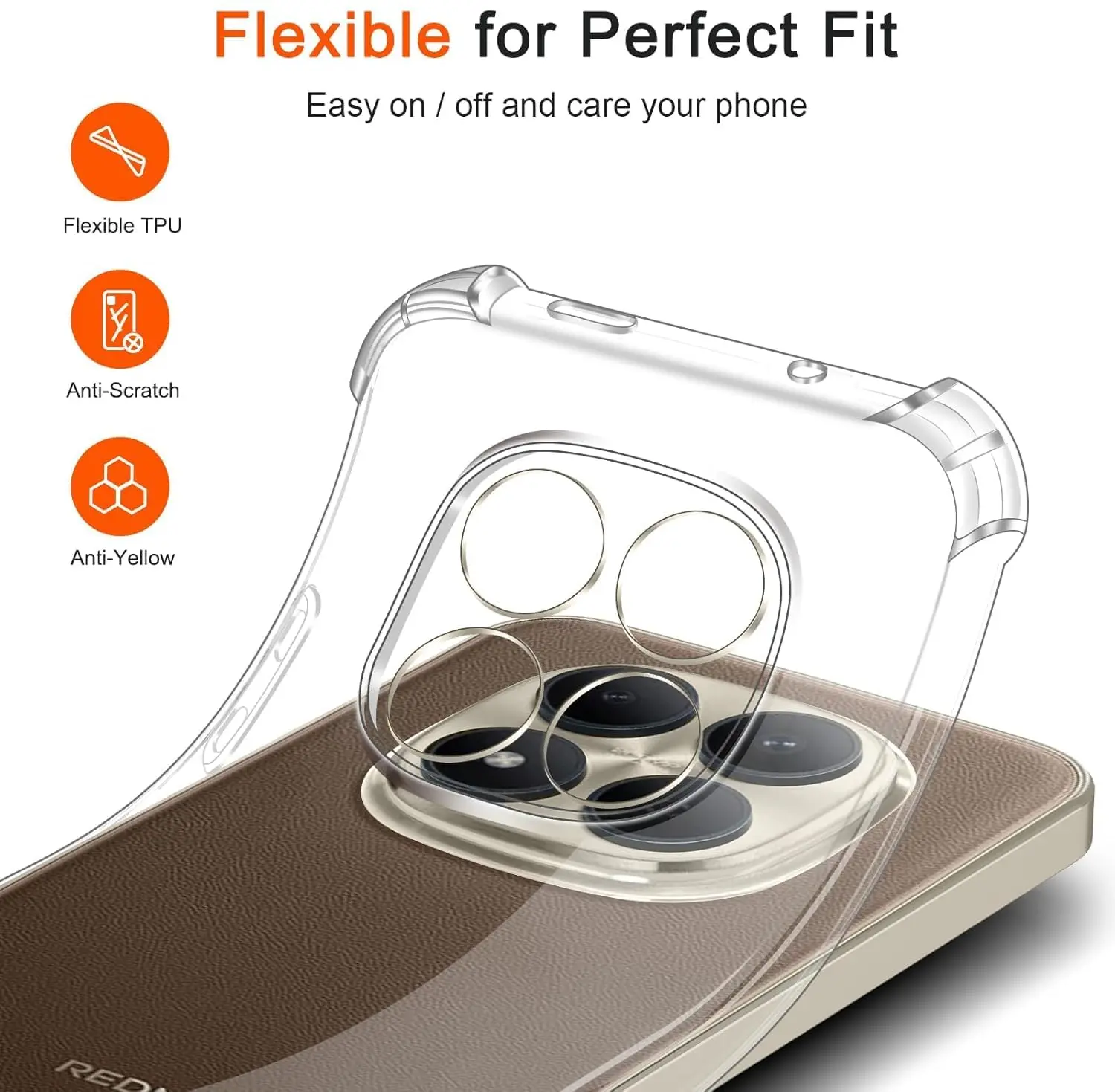 Xiaomi Poco M8 Pro Hoesje Schokbestendig en Dun TPU Back Cover Transparant afbeelding 7