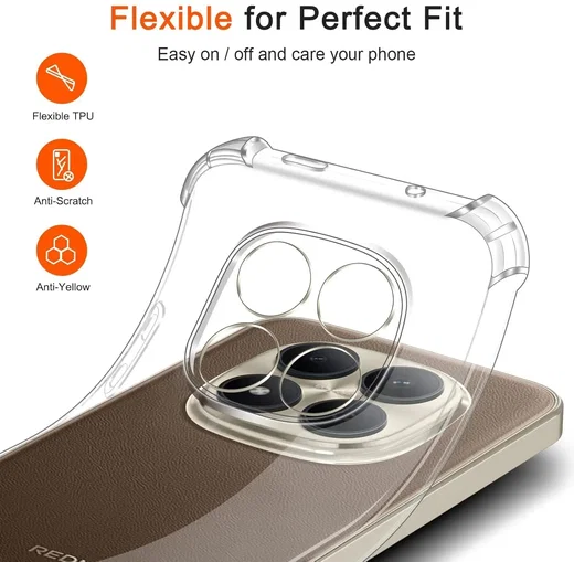 Xiaomi Poco M8 Pro Hoesje Schokbestendig en Dun TPU Back Cover Transparant afbeelding 7