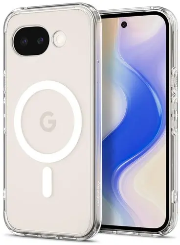 Spigen Ultra Hybrid MagFit Google Pixel 10a Hoesje MagSafe Wit Transparant afbeelding 1