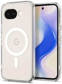 Spigen Ultra Hybrid MagFit Google Pixel 10a Hoesje MagSafe Wit Transparant