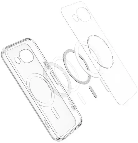 Spigen Ultra Hybrid MagFit Google Pixel 10a Hoesje MagSafe Wit Transparant afbeelding 5