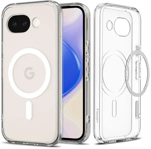 Spigen Ultra Hybrid MagFit Google Pixel 10a Hoesje MagSafe Wit Transparant afbeelding 3
