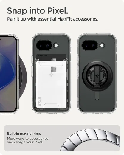 Spigen Ultra Hybrid MagFit Google Pixel 10a Hoesje MagSafe Transparant afbeelding 8