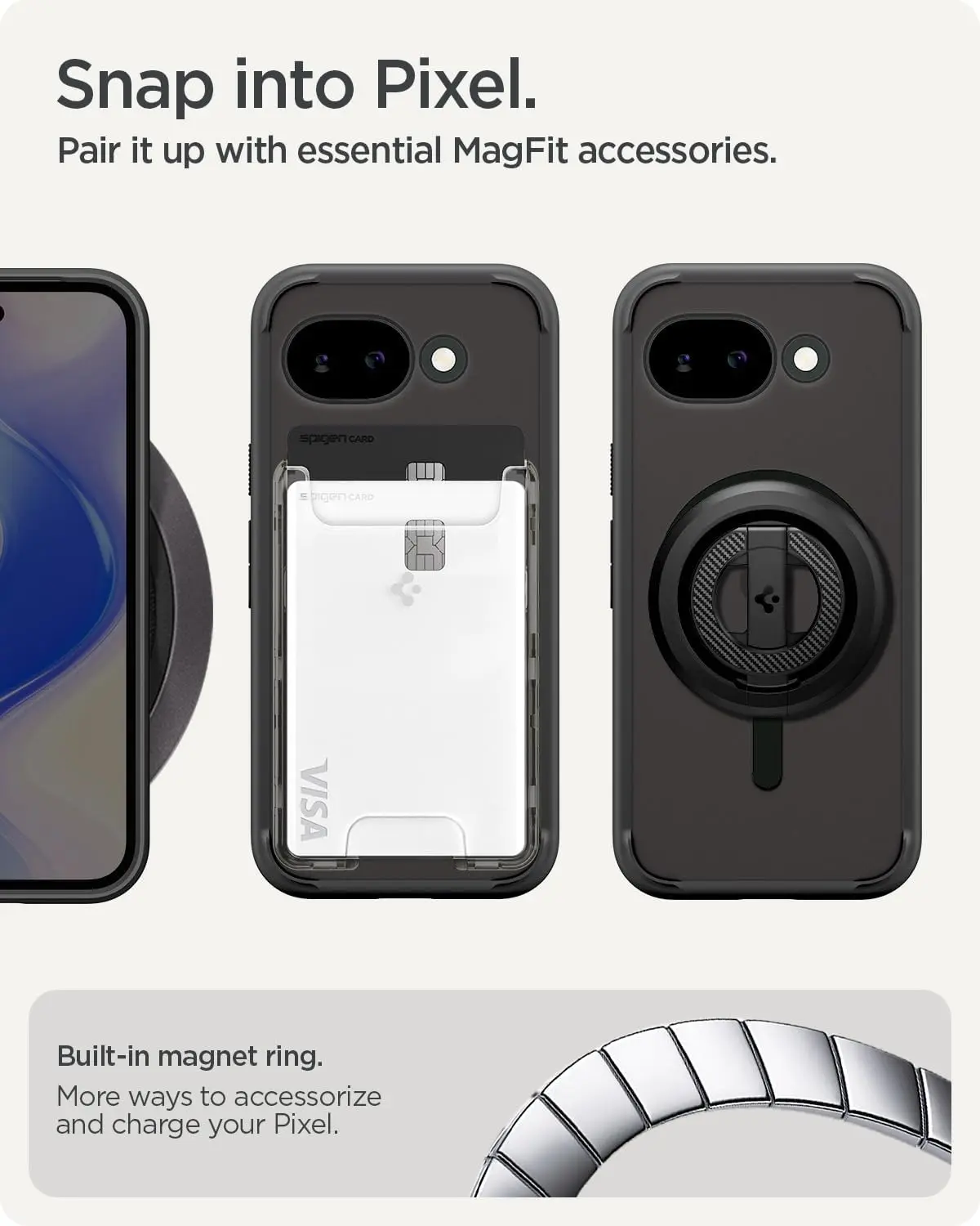 Spigen Ultra Hybrid MagFit Google Pixel 10a Hoesje MagSafe Zwart afbeelding 8