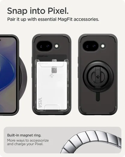 Spigen Ultra Hybrid MagFit Google Pixel 10a Hoesje MagSafe Zwart afbeelding 8