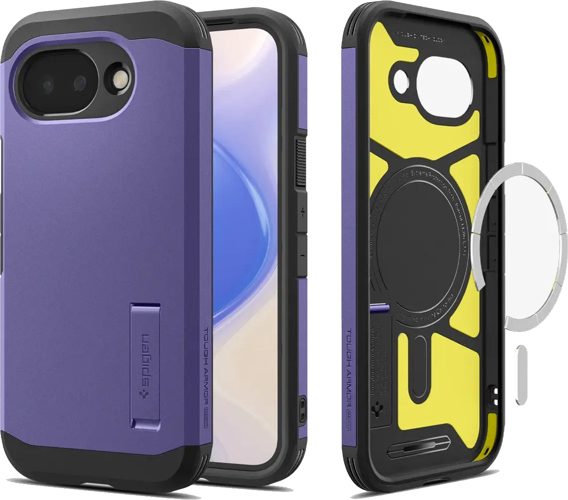 Spigen Tough Armor Google Pixel 10a Hoesje MagSafe Back Cover Paars afbeelding 3