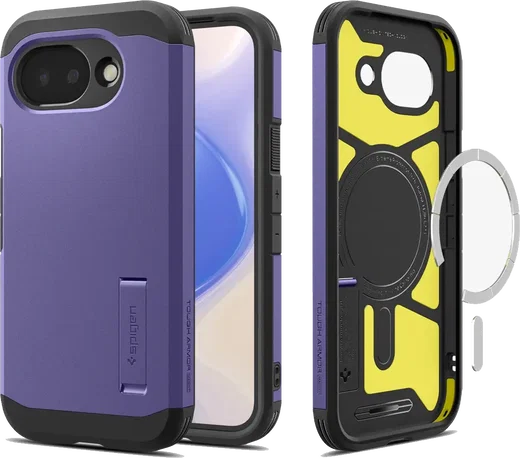 Spigen Tough Armor Google Pixel 10a Hoesje MagSafe Back Cover Paars afbeelding 3