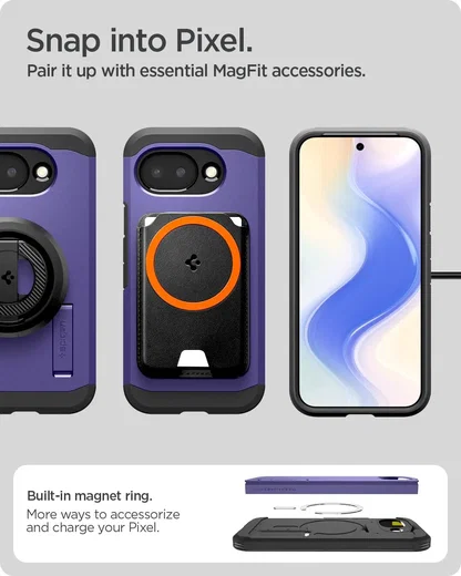 Spigen Tough Armor Google Pixel 10a Hoesje MagSafe Back Cover Paars afbeelding 9