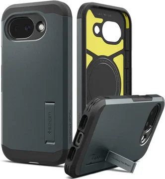 Spigen Tough Armor Google Pixel 10a Hoesje MagSafe Back Cover Grijs