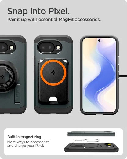 Spigen Tough Armor Google Pixel 10a Hoesje MagSafe Back Cover Grijs afbeelding 10