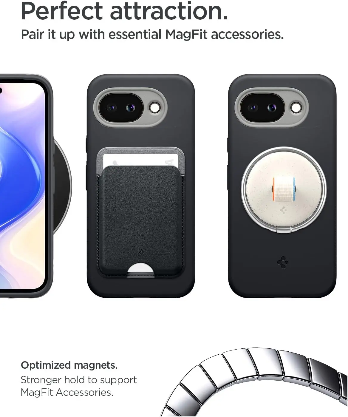 Spigen Nano Pop MagFit Google Pixel 10a Hoesje MagSafe Back Cover Zwart afbeelding 5